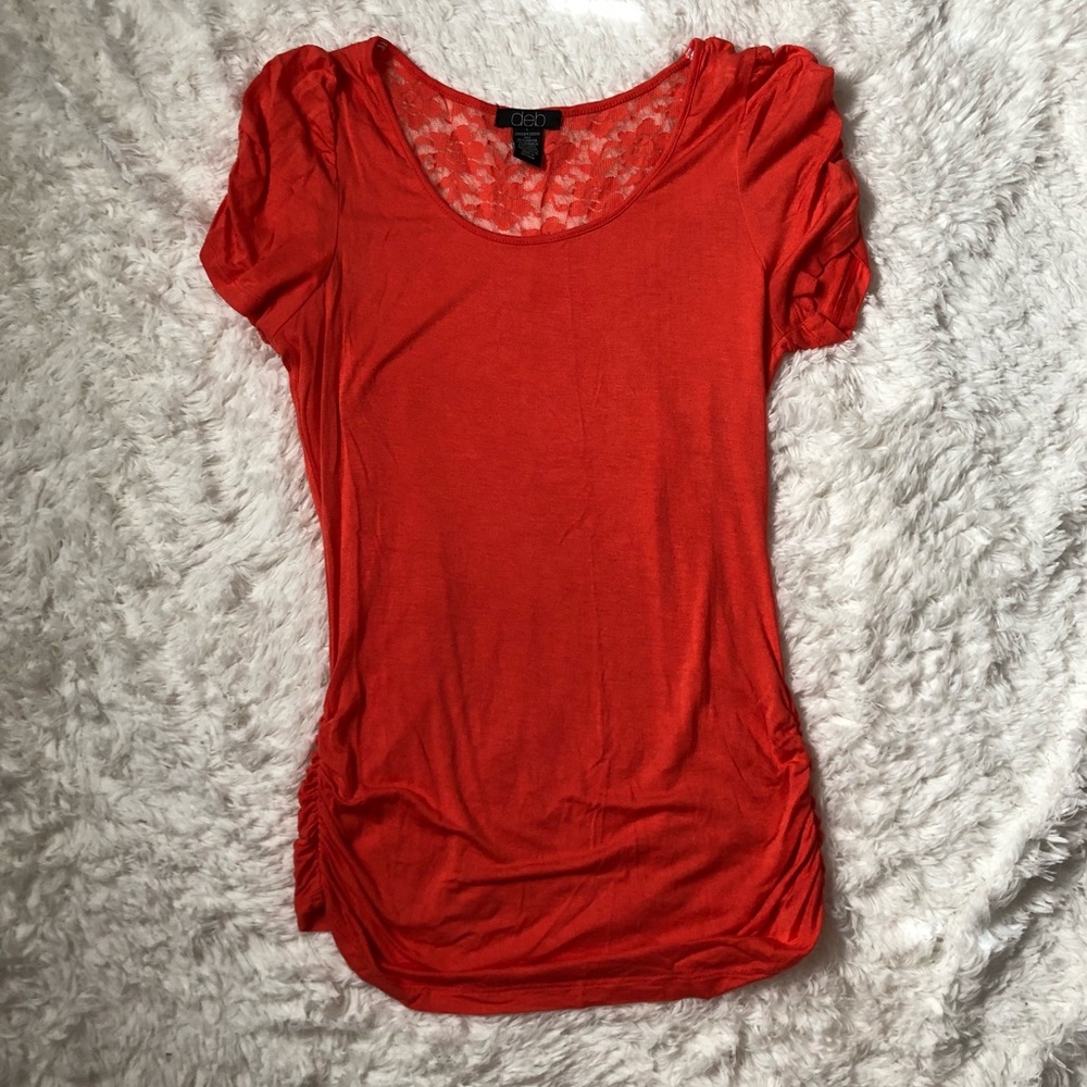 Lace back blouse